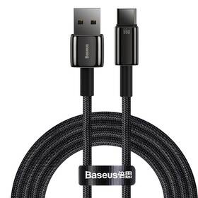 Baseus Tungsten Gold USB/USB-C, 66W, 1m (CATWJ-C01) čierny