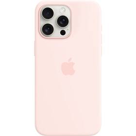 Apple Silicone Case s MagSafe pro iPhone 15 Pro Max - světle růžový (MT1U3ZM/A)