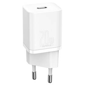 Ładowarka sieciowa Baseus Super Si Quick Charger, 20W + USB-C/Lightning kabel 1m (TZCCSUP-B02) Biała