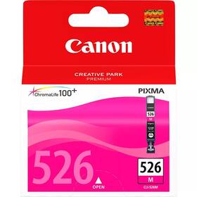 Inkoustová náplň Canon CLI-526M, 500 stran (4542B001) purpurová