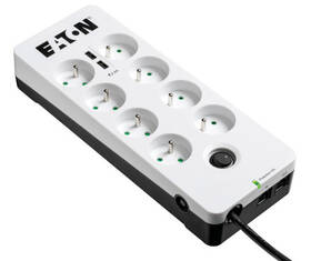 Eaton Protection Box 8 x zásuvka, 2x USB (PB8TUF) bílá