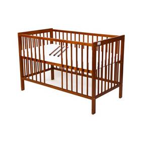 Drewniane łóżeczko dla dziecka For Baby Magda / kolor drewna - kasztan