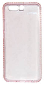 Obudowa dla telefonów komórkowych Beeyo Diamond Frame do Huawei P10 (BEAHUP10TPUFRPI) Różowy 