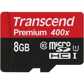 Transcend MicroSDHC Premium 8GB UHS-I U1 (45MB/s) (TS8GUSDCU1)