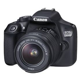 Aparat cyfrowy Canon EOS 1300D 18-55 DC + 75-300 DC (1160C049AA) Czarny