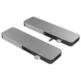 HyperDrive SOLO USB-C Hub pro MacBook a ostatní USB-C zařízení (HY-GN21D-GRAY) šedý (zánovní 8801504637)