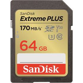 SanDisk SDXC Extreme Plus 64GB UHS-I U3 (170R/80W) (SDSDXW2-064G-GNCIN)