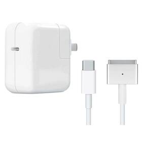 COTEetCI MagSafe pre MacBook, 61 W, s káblom USB-C/MagSafe 2, 2 m (MB1090-T61W-U) biely