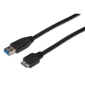 Digitus USB 3.0 / USB Micro B, 1m (AK-300116-010-S) čierny