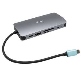 i-tec USB-C/3x USB 3.1, RJ45, 3,5mm jack, SD, Micro SD, HDMI, VGA, USB-C PD 100W (C31NANODOCKVGAPD)