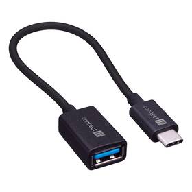Connect IT USB-A - USB-C, OTG, 15 cm (CCA-2040-BK) černý (vráceno - použito 8800699895)