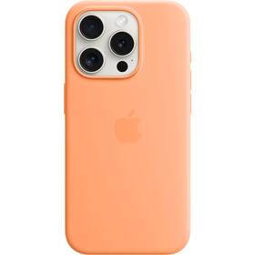 Obudowa dla telefonów komórkowych Apple Silicone Case s MagSafe pro iPhone 15 Pro - sorbetově oranžový (MT1H3ZM/A)