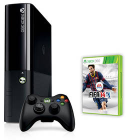 Konsola do gier Microsoft Xbox 360 250GB + FIFA 14 (NEW design) (S2G-00096) Czarna