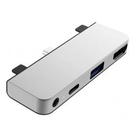 Hub USB HyperDrive pro iPad Pro USB-C/HDMI, USB3.0, USB-C, 3,5mm jack (HY-HD319E-SILVER) Srebrny