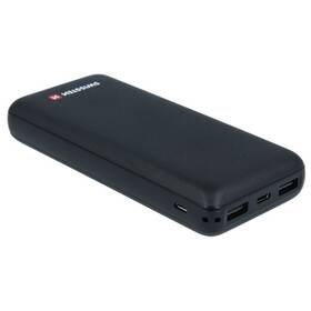 Swissten Black Core Slim 20000mAh, USB-C (22013928) černá