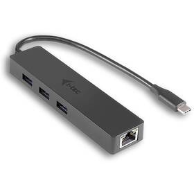 i-tec USB-C/3x USB 3.0 + LAN (C31GL3SLIM) čierny