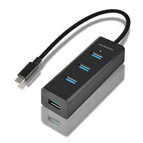 Hub USB Axagon USB-C / 4x USB 3.0, Micro USB (HUE-S2C) Czarny