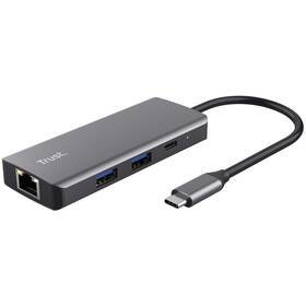 Trust DALYX, 6-in-1 USB-C Multi-Port (24968) stříbrný