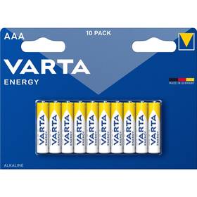 Baterie alkalická Varta Energy AAA, LR03, blistr 10ks (4103229491)