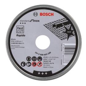 Rezací kotúč Bosch 125x1.0x22.23mm 10 ks v plechovce