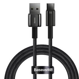 Baseus Tungsten Gold USB/USB-C, 66W, 1m (CATWJ-B01) čierny