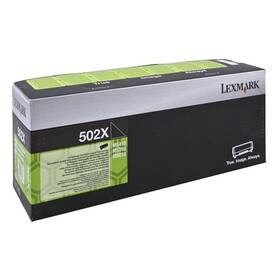 Toner Lexmark 50F2X00, 10000 stran, 502X, pro MS410D, 410DN, 510DN, 610DE, 610DN, (50F2X00) Czarny