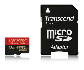 Transcend MicroSDHC 32GB UHS-I U1 (90MB/s) + adapter (TS32GUSDHC10U1)
