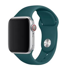 FIXED Silicone Strap na Apple Watch 42/44/45/49 mm - tmavě zelený (FIXSST-434-DRGRE) (lehce opotřebené 8801629382)