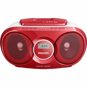 Radio z CD Philips AZ215R Czerwony