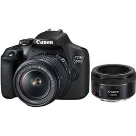 Canon EOS 2000D + 18-55 IS II + 50 f/1.8 STM (2728C022AA) černý