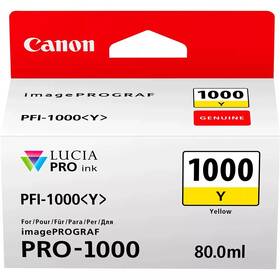 Canon PFI-1000 Y, 80 ml (0549C001) žlutá