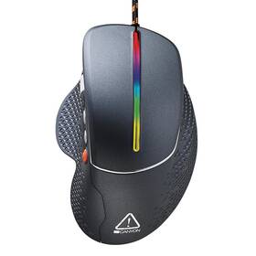 Mysz Canyon Apstar (CND-SGM12RGB) Czarna