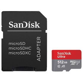 SanDisk Micro SDXC Ultra 512GB UHS-I U1 (100R) + adapter (SDSQUAR-512G-GN6MA)