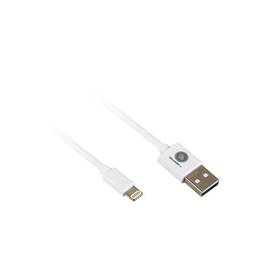Kabel GoGEN USB A / B podświetlenie, 0,9 m biały (LIGHTN 100 MM01) Biały
