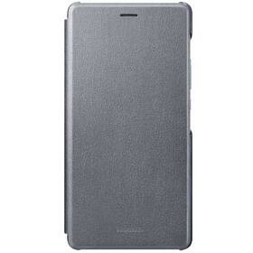 Pouzdro na mobil flipové Huawei P9 Lite Flip Cover (51991527) šedé