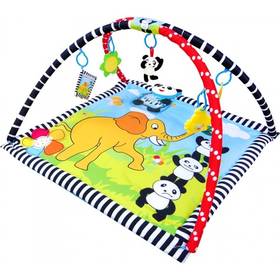 Mata edukacyjna dla dzieci Sun Baby Panda Czarna/Czerwona/Niebieska/Żółta/Zielona