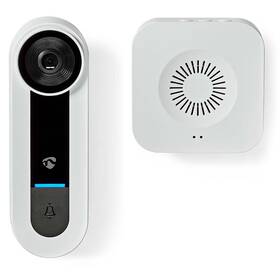 Zvonek bezdrátový Nedis SmartLife Wi-Fi s kamerou (WIFICDP40CWT) bílý