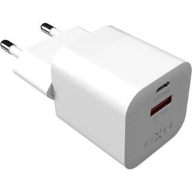 Ładowarka sieciowa FIXED Mini s USB-C PD/USB QC 3.0, 20W (FIXC20M-CU-WH) Biała