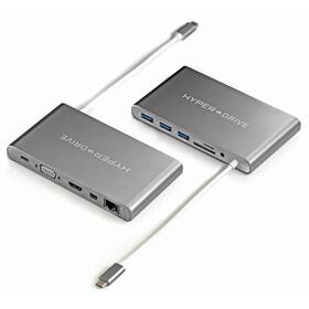 USB Hub HyperDrive Ultimate USB-C Hub (HY-GN30B-GRAY) šedý