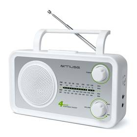 Radio MUSE M-05 Srebrny/Biały