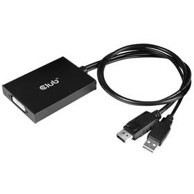 Club3D DisplayPort/Dual Link DVI-D HDCP ON, aktivní, M/F (CAC-1010) černá