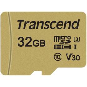 Transcend 500S microSDHC 32GB UHS-I U3 (Class 10) (95R/60W) + adapter (TS32GUSD500S)