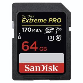 SanDisk SDXC Extreme Pro 64GB UHS-I U3 (170R/90W) (SDSDXXY-064G-GN4IN) (poškozený obal 8801246751)