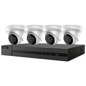 System kamer HiLook Powered by HIKVISION IK-4248TH-MH/P, 4x kamery IPC-T280H 2.8mm, 1x NVR-104MH-C (301501642) Czarny/Biały