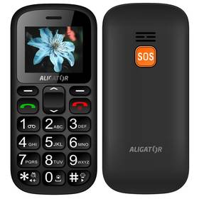 Mobilní telefon Aligator A321 Senior Dual SIM (A321GB) černý/šedý