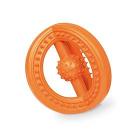 Zabawka dla zwierząt Nobby Rubber Line Satelit  gumowa 14cm Pomarańczowa
