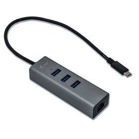 i-tec Metal USB-C/3x USB 3.0 + 1x RJ45 (C31METALG3HUB) strieborný