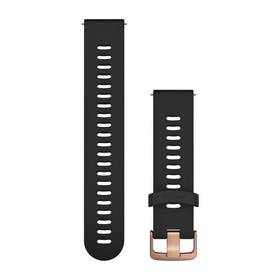 Garmin Quick Release 20mm, silikonový černý, růžovozlatá přezka (010-11251-1H) (lehce opotřebené 8802072846)