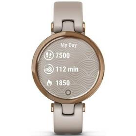 Inteligentny zegarek Garmin Lily Sport Rose Gold / Light Sand Silicone Band (010-02384-11)