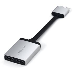 Satechi USB-C Dual HDMI Adapter (ST-TCDHAS) stříbrná